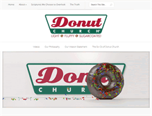 Tablet Screenshot of donutchurch.com